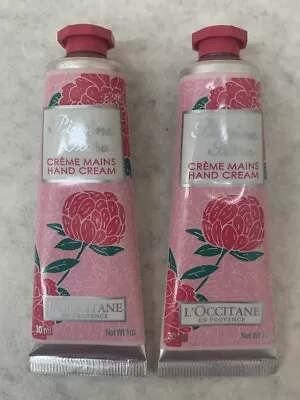 (Lot Of 2) L'Occitane Pivoine Flora Peony Hand Cream 1oz / 30mL  • $19.99