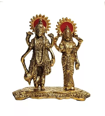 Lakshmi Narayan Statue Large Big Standing Hindu Vishnu Lakshmi Usa Seller • $14.98