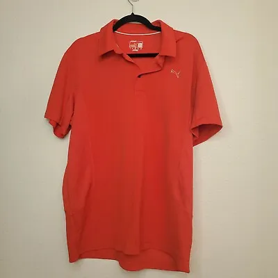 $17.99 • Buy Puma Men's Large Red Tech Performance Golf Polo Cool Cell L Sport Lifestyles 