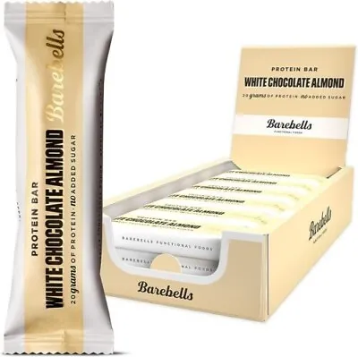 Barebells White Chocolate Almond Protein And Low Carb Bar 12 X 55g Free Shipping • $186.99