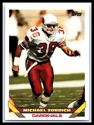 1993 Topps #481 Michael Zordich   Near Mint Or Better   Football Card • $0.99