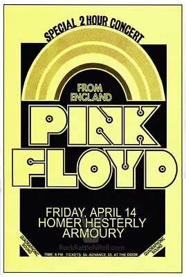 PINK FLOYD 11x17 CONCERT POSTER ARMORY TAMPA FLORIDA ROGER WATERS 1972 US TOUR • $16.99