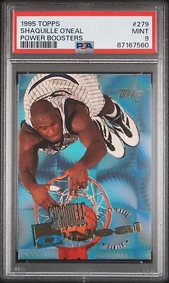 1995 Topps Shaquille O’neal Power Boosters Card #279 *graded Psa Mint 9! • $89.99