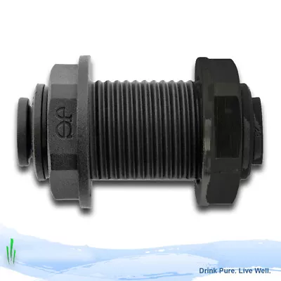 £5.49 • Buy John Guest Push Fit 12mm Bulkhead -Caravan/Motorhome/Boat/Camper Van PM1212E