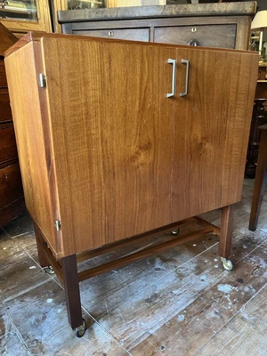 Vintage Teak Record Cabinet  • £110