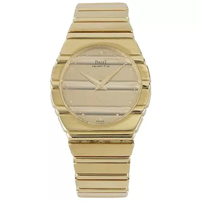 Piaget Vintage Polo 1 Ladies Watch 18KT Gold 27mm 1980s MSRP $22000 761C701 • $8700