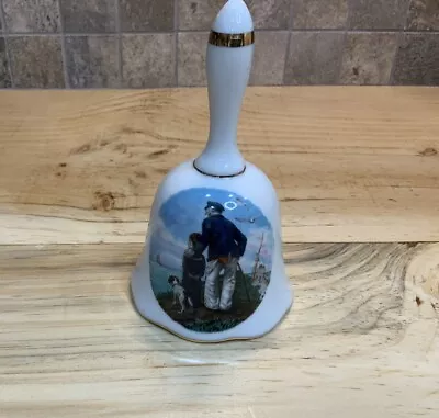 NORMAN ROCKWELL Looking Out To Sea Royal Eaton Collectible Bell Limited Edition • $8.57