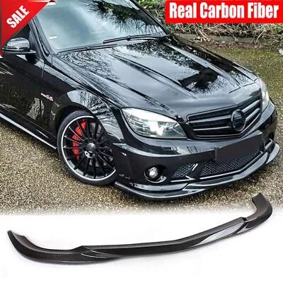 For Benz W204 C63 AMG 2008-2011 Carbon Fiber Front Bumper Lip Spoiler Splitters • $364.80