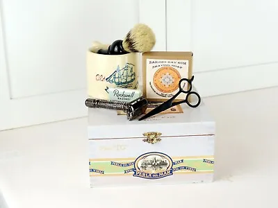 Traditional Wet Shaving Set - Vintage Old Spice Hull Pottery Shaving Mug  • $80.06