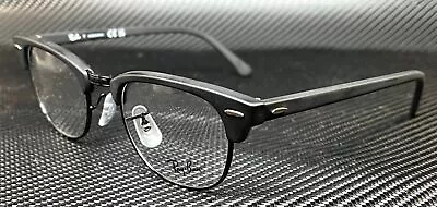 RAY BAN RX5154 2077 Matte Black Clubmaster Unisex 49 Mm Eyeglasses • $125.55