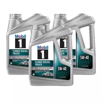 Mobil 1 127097 Turbo Diesel Truck Oil 5W-40 1 Gallon Case Of 3 • $113.99