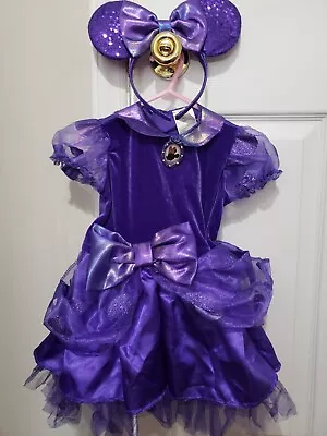 Disney Junior Minnie Mouse Costume Dress Purple Size 2T  • $17