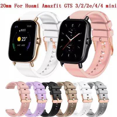 Sport Silicone Watch Band For Amazfit GTS 2 4 2e 3 GTS2 GTS4 Mini GTR 42mm Strap • $5.38