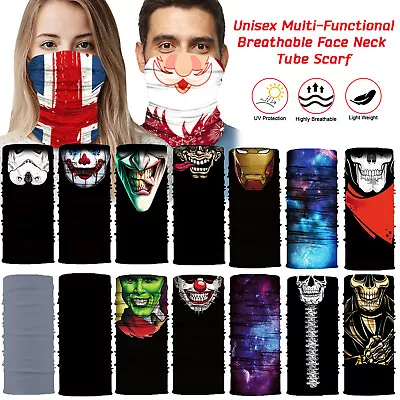 Face Mask Warmer Snood Tube Biker Balaclava Winter Neck Warmer Cycling Gaiter UK • £7.99