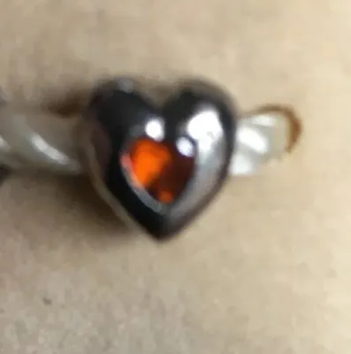 NEW RETIRED AUTHENTIC MISS Chamilia January Birthstone Heart Bead • $28