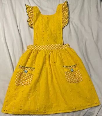 Matilda Jane Splendid Sunshine Pinafore Dress EUC Brilliant Daydream Size 12 • $34.99