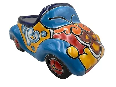 Talavera Car Planter Pot Cute Mexican Pottery Folk Art Home Decor Multicolor 9  • $49