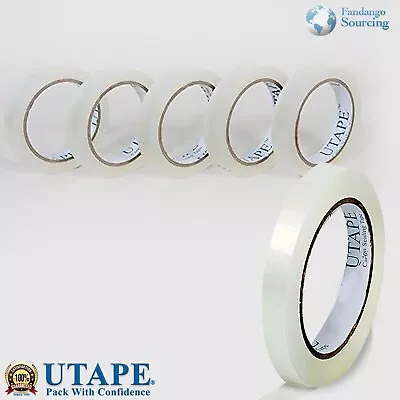 1/2   Wide Packing Tape Sealing Tape  1/2  X 225ft UTAPE Brand 6 Rolls Per Pack • $9.98