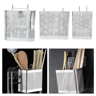 $15.18 • Buy Cutlery Spoons Forks Rack With Hooks Silverware Utensil Caddy Chopsticks Drain