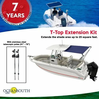 T-Top Extension Kit Boat Stern Shade Blue Or Black • $127.56