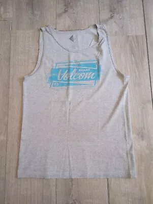 Volcom Stone Script Tank Top Shirt Men's Medium Gray Graphic Logo  • $11.99