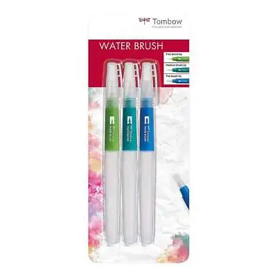 $21 • Buy NEW Tombow Water Brush Set 3 Pack By Spotlight