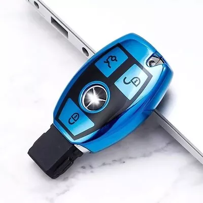 For Mercedes Key Cover Case W203 W210 W211 W204 AMG CLA GLC GLA GLK A B C T70blu • $9.91