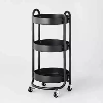 3 Tier Round Metal Utility Cart - Brightroom™ • $40