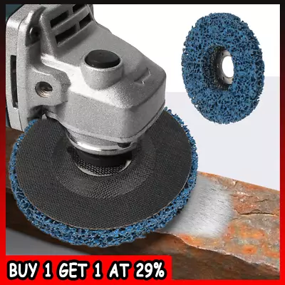 1PC 115mm 4.5  Poly Strip Wheel Discs Paint Rust Remove Abrasive Angle Grinder • £4.81