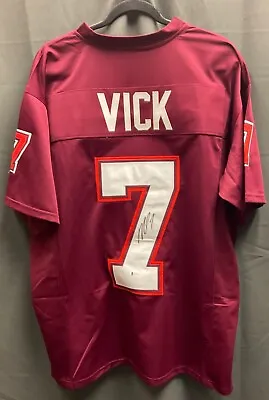 Michael Vick Signed Virginia Tech Football Jersey AUTO BAS COA Sz XL • $0.99