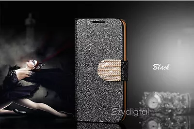Bling-Bling Glossy Gilter Wallet Flip Case For Samsung Galaxy Note 5 S6 Edge • $6.99