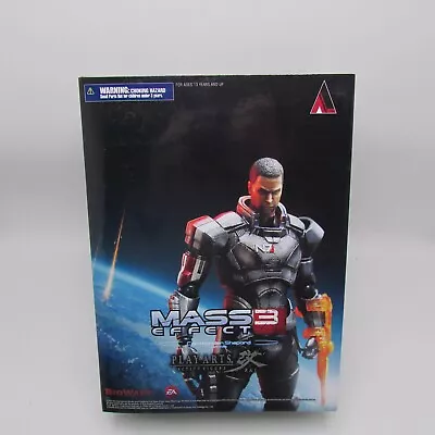 Mass Effect 3 Commander Shepard Play Arts New Factory Sealed 8” Figure • $124.99