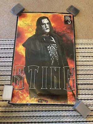 Vintage WCW STING  1998 Scorpio Poster NWO WWE AEW • $99.99