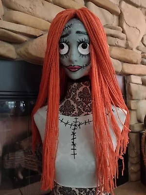 Custom Handmade Yarn Wigs Long Yarn Wig Halloween Sally Inspired Wig   • $142