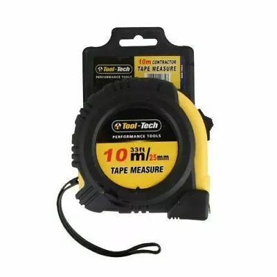 TOOL TECH 10m X 25cm RETRACTABLE METAL TAPE MEASURE  • £6.99