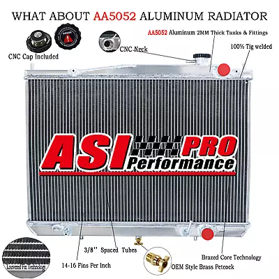 $219 • Buy Aluminum Radiator For 1997-2005 Nissan Navara D22 3.0L 4cyl ZD30 Turbo Diesel AT