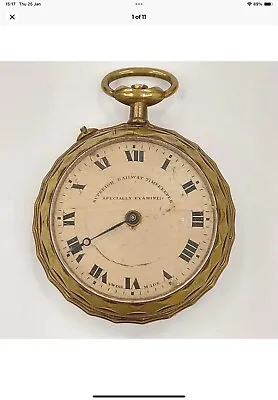 Vintage Brass Pocket Watch Superior Railway Timekeeper Specially Examined  • £25