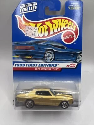 $11 • Buy Hot Wheels 1999 First Editions 1970 CHEVELLE SS #915 Gold (101)