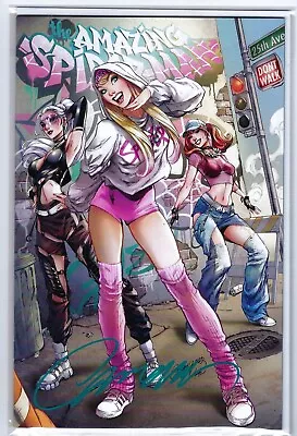 Amazing Spider-Man #25-C (2023 Marvel) Gwen Street-Pop Signed J Scott Campbell • $98