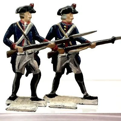 Zinnfiguren Revolutionary War Continental Soldiers Flats Military Miniatures Lot • $17.76