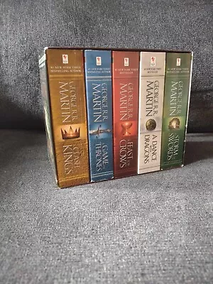 George RR Martin A Song Of Ice And Fire Set Of 5 Soft Cover Book • $17