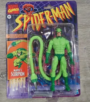 Hasbro Spider-Man Retro Series Marvel Legends Scorpion Action Figure [NEW] • $60