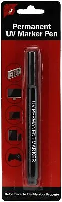 UV Ultra Violet Permanent Security Marker Crime Prevention Pen [Single Unit] • £4.49