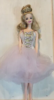 Nutcracker Movie Barbie White Tulle Dress Blonde Hair Ballerina Doll C329G • $17.92