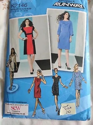£2.75 • Buy Simplicity Project Runway Pattern K2146. Cut To Size 20