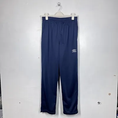 Vintage Umbro Tracksuit Bottoms Mens Large Blue Joggers Trousers Logo L 90s • £18.99