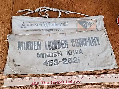Vintage Minden Lumber Co Nail Apron Minden Iowa • $10