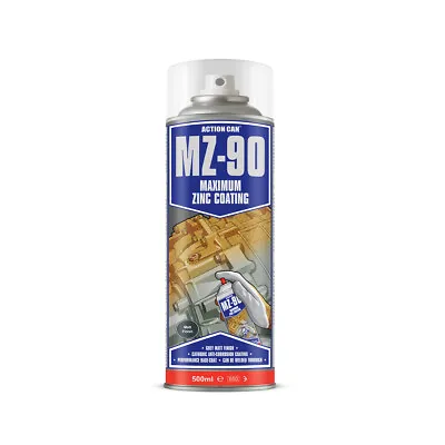 Action Can MZ-90 Matt Finish Cold Zinc Galvanising Spray Paint Aerosol 500ml • £13.06