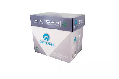 A4 Paper 80gsm White Printer Office Copier Paper 5 Reams Of 2500 Sheets • £22.99