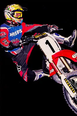 Jeremy Mcgrath Motorcycle Cross Country Idol Wall Art Home Decor - POSTER 20x30 • $23.99